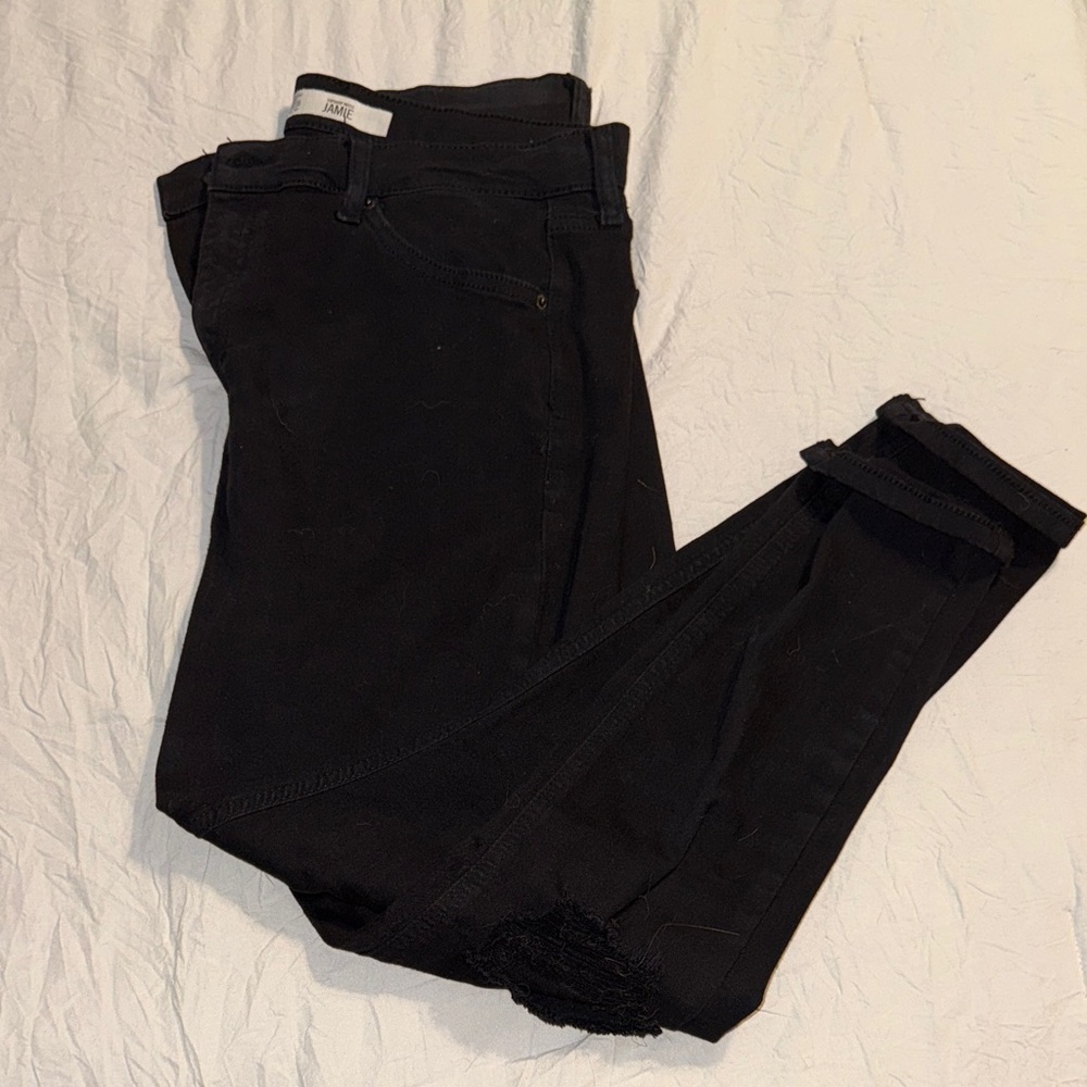 Topshop Black Skinny Jeans for Women